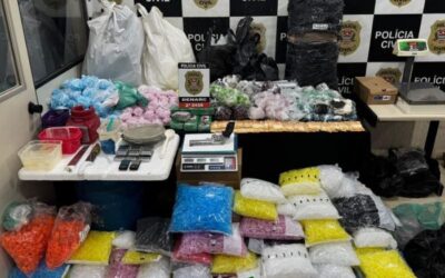 Apreensões de drogas sintéticas aumentam 8 vezes