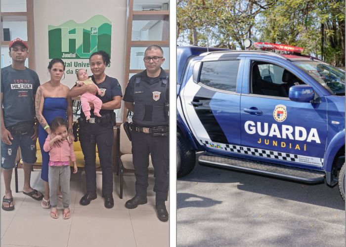 Guarda Municipal de Jundiaí salva bebê de 4 meses engasgada