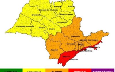 Defesa Civil emite alerta para chuvas fortes na região
