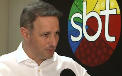 Derrite visita TVS+ e comenta sobre eleições e segurança pública