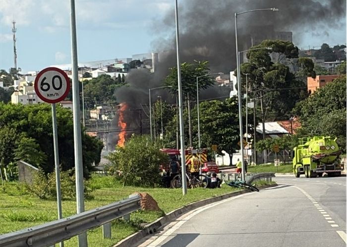 Inc&ecirc;ndio ap&oacute;s vazamento de combust&iacute;vel &eacute; controlado em Sorocaba