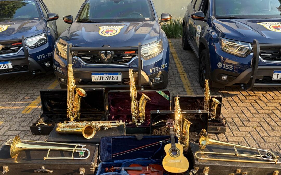 Guarda Municipal recupera instrumentos furtados do Projeto Guri em Jundiaí