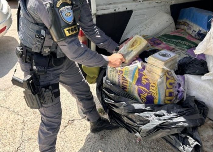 Imagem da droga apreendida