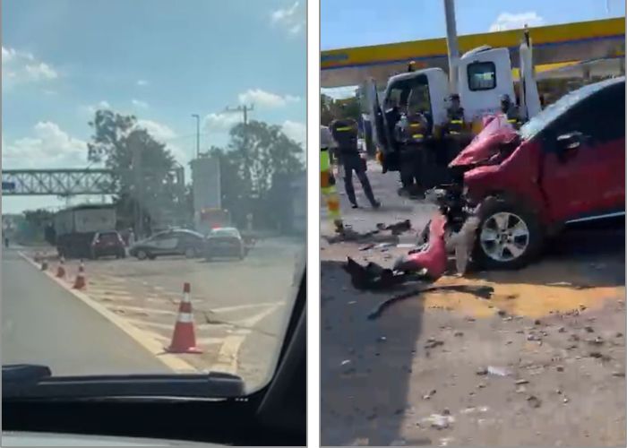 Motorista morre após bater carro na traseira de carreta na Raposo Tavares em Araçoiaba da Serra