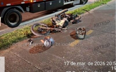 Motociclista morre após colisão com ônibus em Votorantim
