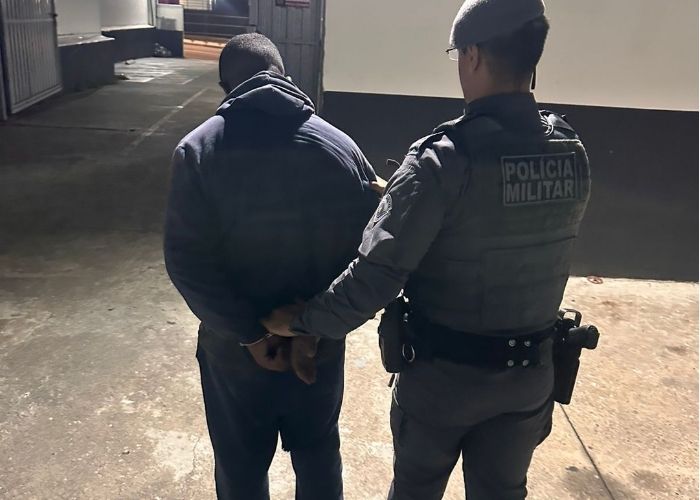 Imagem do homem preso