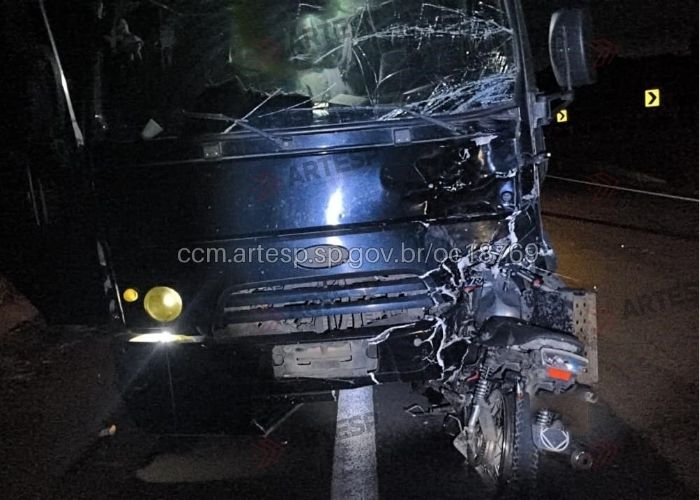 Motociclista morre em colisão frontal com caminhão em rodovia de Tietê
