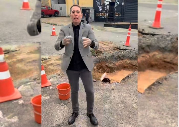 MP analisa denúncias sobre buraco aberto para gravação de vídeo do prefeito de Sorocaba