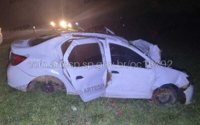 Motorista morre após capotamento na Rodovia Castello Branco em Boituva