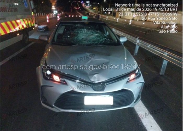 Atropelamento deixa pedestre em estado grave em Alumínio