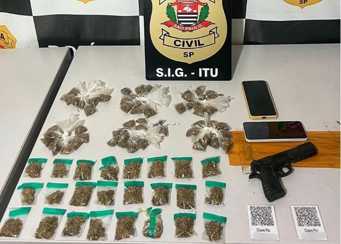 Casal é preso por tráfico de drogas em Itu