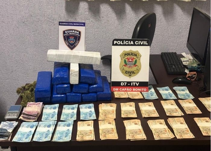 Homem é preso com droga e R$ 25 mil em dinheiro durante operação em Capão Bonito