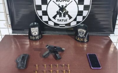 Homem é preso por porte ilegal de arma de fogo em Tatuí