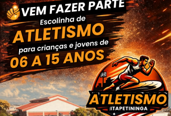 Estão abertas as inscrições para aulas gratuitas de atletismo em Itapetininga