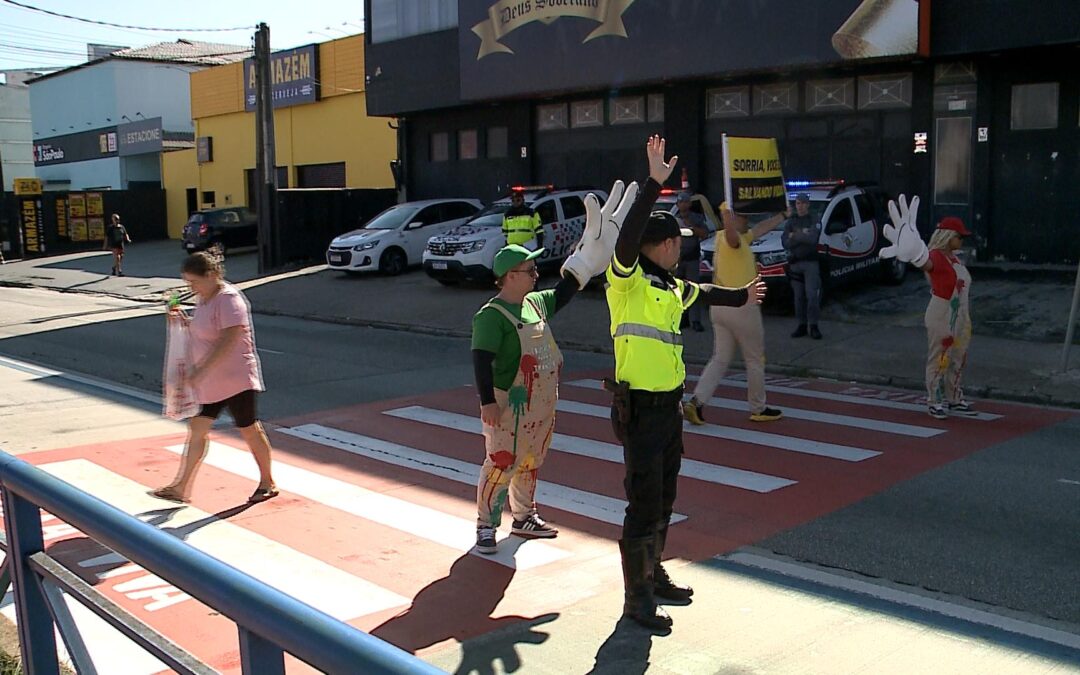 Maio Amarelo promove ação educativa para conscientizar motoristas e pedestres em Sorocaba