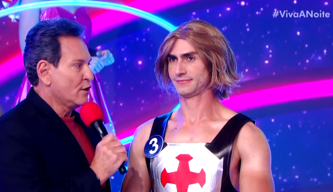 Imagem do morador de Sorocaba vestido de He-man.