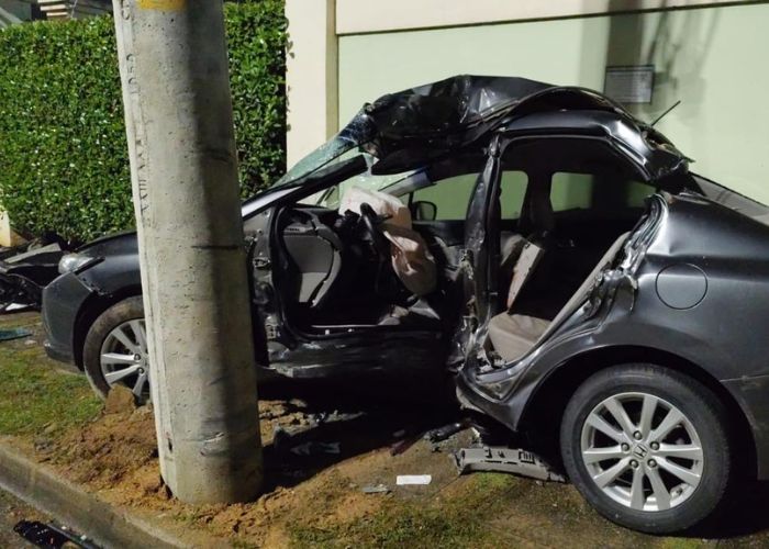 Motorista de 20 anos morre após bater em poste, em Sorocaba