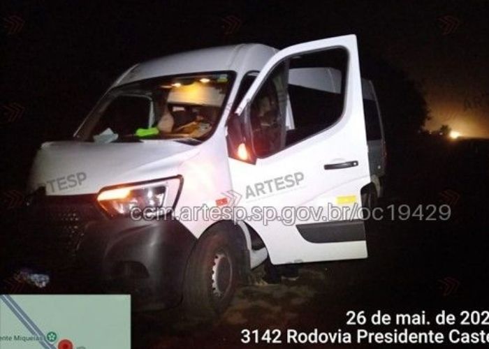 Cavalo morre após ser atropelado por van em Porangaba