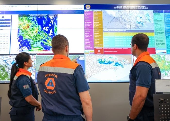 Defesa Civil alerta para risco de temporais e queda nas temperaturas até segunda-feira (18)