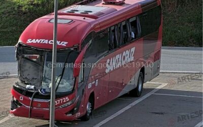 Passageiros são retirados pelas janelas de ônibus após acidente com carreta em rodovia de Itu
