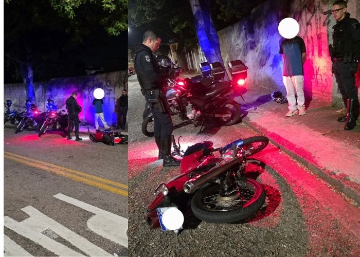 Motociclista foge de abordagem e é detido após teste do bafômetro em Jundiaí