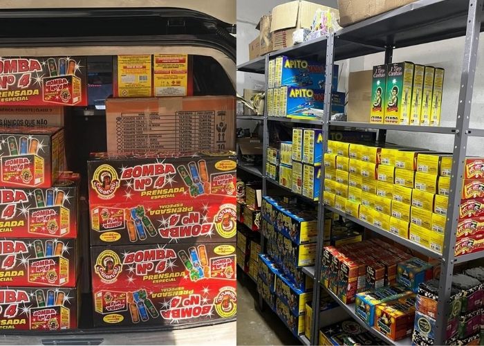 Polícia Civil apreende fogos de artifício armazenados irregularmente em Sorocaba