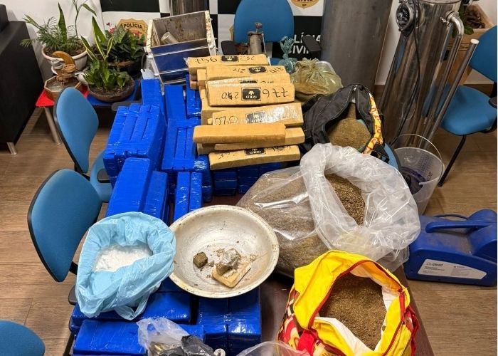 Operação apreende mais de 130 kg de drogas