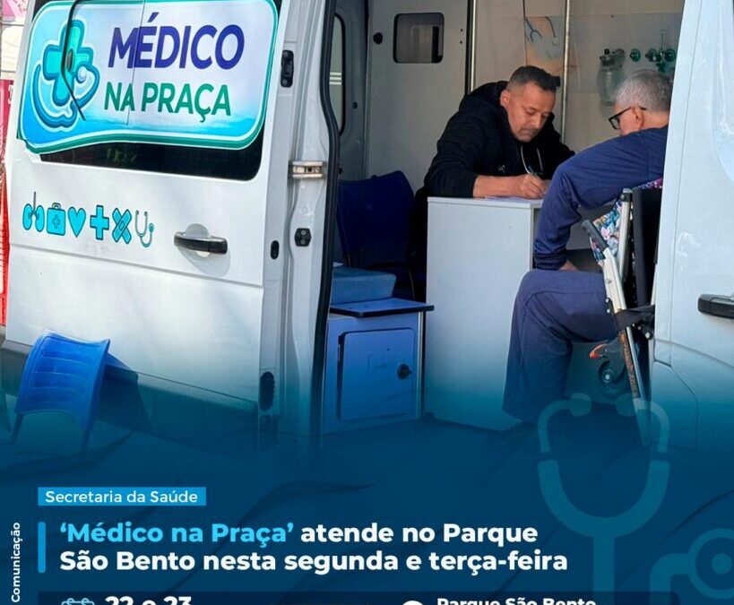 Programa Médico na Praça atende moradores do Parque São Bento nesta semana