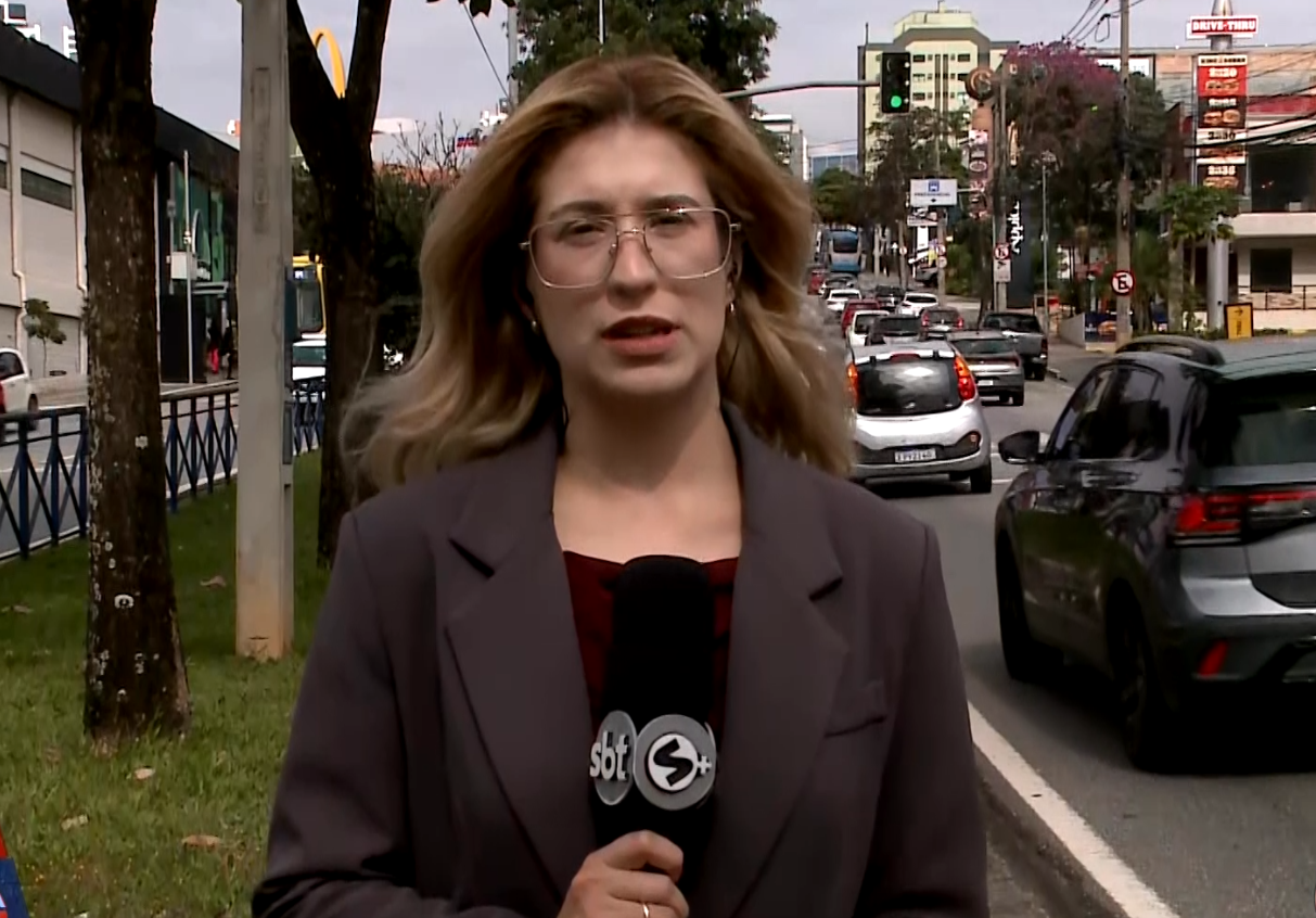 Imagem da rep&oacute;rter Nicole Bonentti falando sobre o caso.