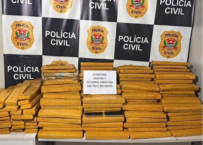 Homem é preso com 325 tijolos de maconha escondidos em carga de alho em Itu